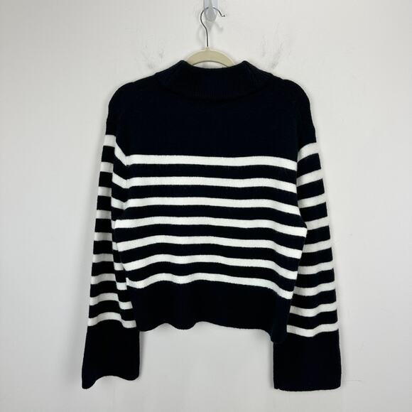 J.Crew Chunky Crewneck Sweater Supersoft Yarn Cropped Oversized Black Small NWT - Picture 11 of 11